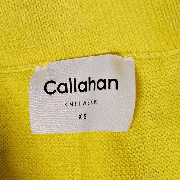 Callahan Knitwear Jada Midi Skirt Women Size XS Bright Yellow - Picture 4 of 10